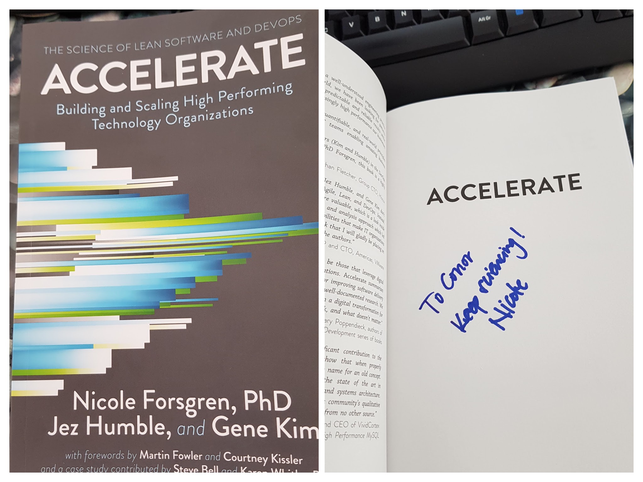 Signed copy Accelerate image