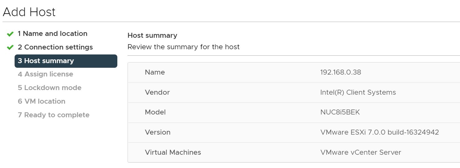 Adding the host image